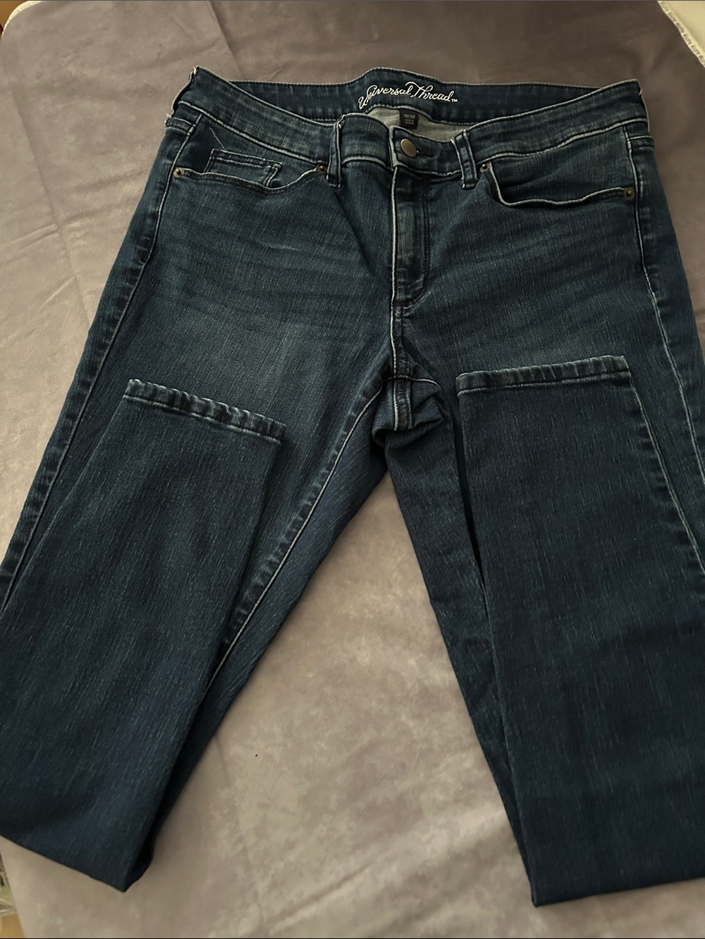 Universal Thread Slim Straight Jeans in Dark Indigo - Size 10-30R